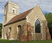 Hatley St George church, Cambridgeshire, 8 August 2015. Regular services are held every second and fourth Sunday of the month.
