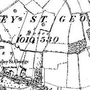 Hatley parish in 1885 - when it was part of Bedfordshire.