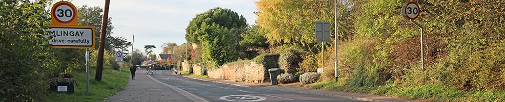 Coming into Gamlingay from Hatley.