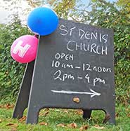 St Denis' church East Hatley, Cambridgeshire – open for Heritage Open Day weekend, 13th September 2018. Over 70 people came to look round.