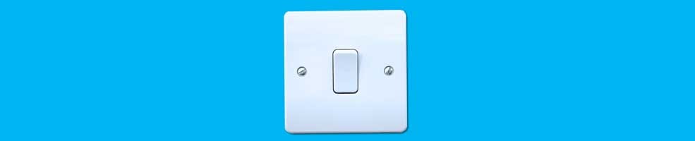 Light switch – it uses the utility of electricity to lighten a room.
