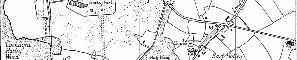 Hatley parish - 19th century map from the British History Online website - http://bit.ly/HatleyParish19thC.