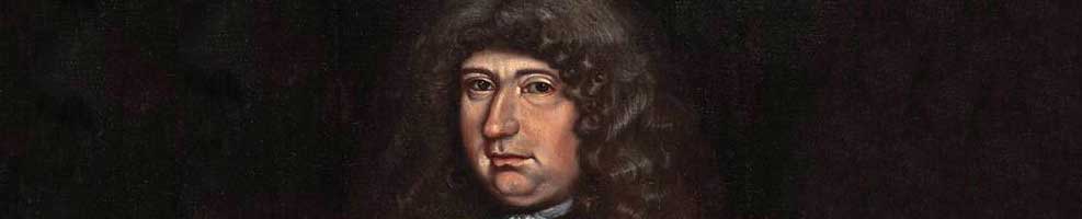 Portrait of a man believed to be Sir George Downing [British Library].