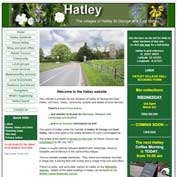 Final home page of the old Hatley website. It was replaced by the present design in early April 2019.