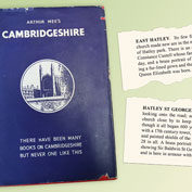 Arthur Mee's Cambridgeshire, first published in 1939 and reprinted in 1949. It includes a snapshot of East Hatley and Hatley St George.