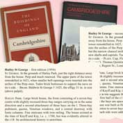 Buildings of England, Cambridgeshire, by Sir Nikolaus Pevsner, 1902-83 – first (1954) and second (1970) editions. They include snapshots of Hatley St George.