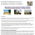 St Mary's, Gamlingay, weekly newsletter – 7th May 2021.