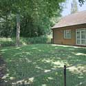 The garden area behind Hatley village hall, in Hatley St George, Cambridgeshire – great for barbecues. The hall is available for hire any day or evening of the week. Contact the Parish Clerk on 01767 650 596.