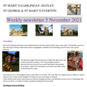 St Mary's, Gamlingay, weekly newsletter – 5th November 2021.