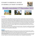 St Mary's, Gamlingay, weekly newsletter – 17th December 2021.