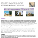 St Mary's, Gamlingay, weekly newsletter – 25th March 2022.