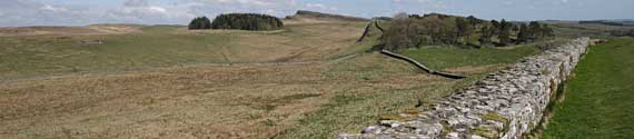 Hadrian's Wall at Housesteads Roman Fort (Vercovicium), an English Heritage site near Hexham in Northumberland. Its what3words are rental.puzzle.outcasts. Photo: Peter Mann.