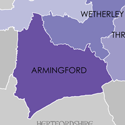 The Cambridgeshire Hundreds, an administrative division used from Anglo-Saxon times (circa 800 AD) to the 19th century when (as with most counties in England and Wales) Cambridgeshire was divided into 17 hundreds, plus the borough of Cambridge.  Each hundred had a separate council which met each month to rule on local judicial and taxation matters.  Picture source: Wikipedia.