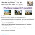 St Mary's, Gamlingay, weekly newsletter – 12th August.