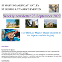 St Mary's, Gamlingay, weekly newsletter – 23rd September.