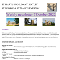 St Mary's, Gamlingay, weekly newsletter – 7th October.