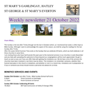 St Mary's, Gamlingay, weekly newsletter – 21st October.