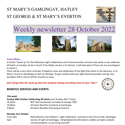 St Mary's, Gamlingay, weekly newsletter – 28th October.