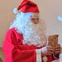 Mr Ho-Ho-Ho [2] at the Hatley Christmas Shindig - Hatley village hall, 3rd December 2022 - [Photo: Linda Hudson].