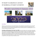 St Mary's, Gamlingay, weekly newsletter – 6th January 2023.