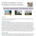 St Mary's, Gamlingay, weekly newsletter – 10th February 2023.
