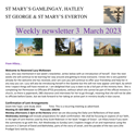St Mary's, Gamlingay, weekly newsletter – 3rd March 2023.