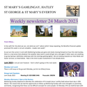 St Mary's, Gamlingay, weekly newsletter – 24th March 2023.