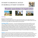 St Mary's, Gamlingay, weekly newsletter – 14th April 2023.