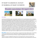St Mary's, Gamlingay, weekly newsletter – 28th April 2023.