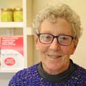 Sylvia Marshall – 30 years postmaster of Hatley St George post office: her long and loyal service has been recognised by the Post Office with a Community Service Award certificate. Photo: Peter Mann.