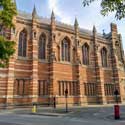 Keble College Chapel, Oxford. It was designed by William Butterfield and built between 1868 and 1882 in his classic 'holy zebra style'. Photo: Sara Price from Pixabay.com – keble-5096985.