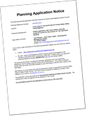 Planning application notice concerning a planning application for land to the north east of 15 East Hatley.  The application was discussed at a meeting of Hatley Parish Council on 10th June 2025. The consultation period ends on 25th June 2025.