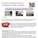St Mary's, Gamlingay, weekly newsletter – 23rd May 2025