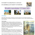 St Mary's, Gamlingay, weekly newsletter – 13th June 2025